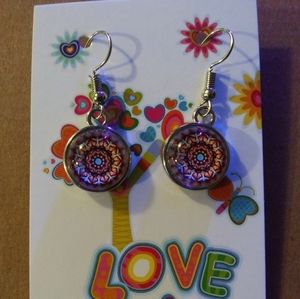 Handmade cabochon earrings